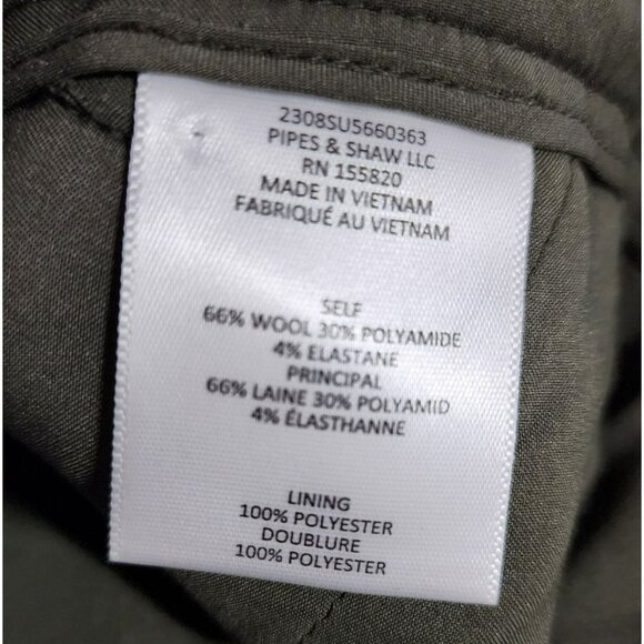 Veronica Beard Wool Blend Pants – Size M – Green – Straight Leg – Mid-Rise Fit - Picture 3 of 9